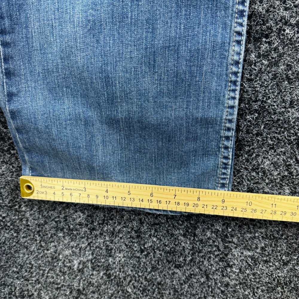 Levis 524 Too Superlow Bootcut Skinny Jeans Blue Denim Ultra Low Rise Size 6 NEW - Picture 7 of 9